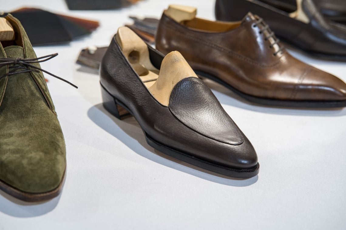 Lovely loafer on Mori's table.