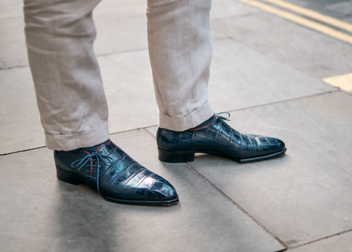 Lovely shoes on one of the visitors, I believe they are made by Atelier du Tranchet.