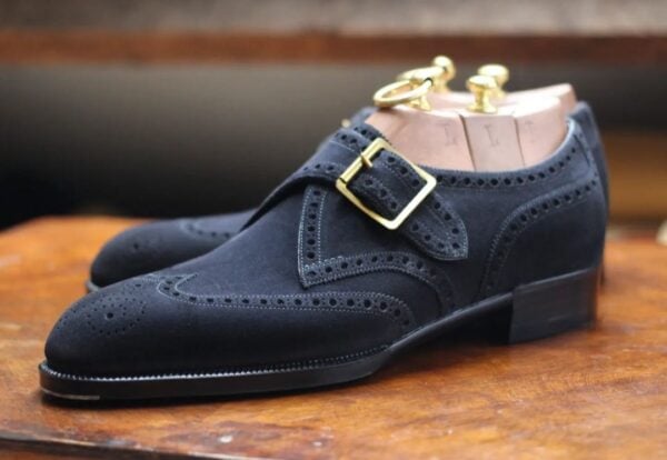 Black Suede Monkstraps